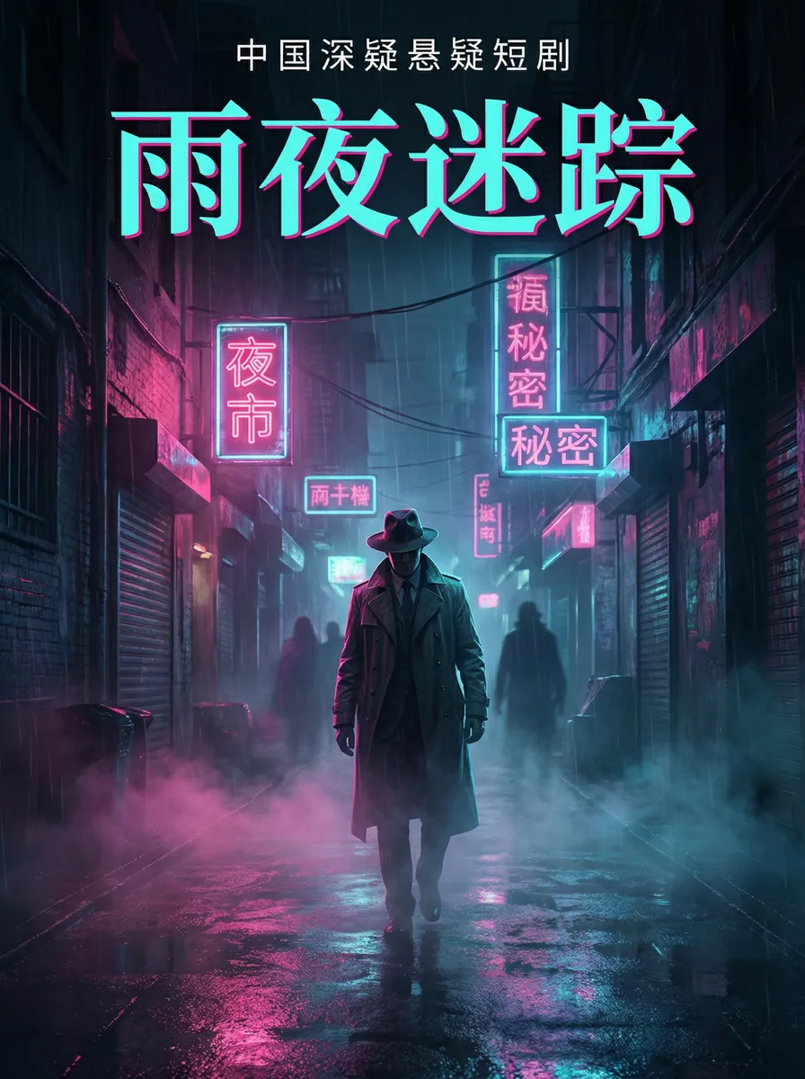 羞羞网页入口页面登陆 悬疑追踪短剧 - 雨夜迷踪海报